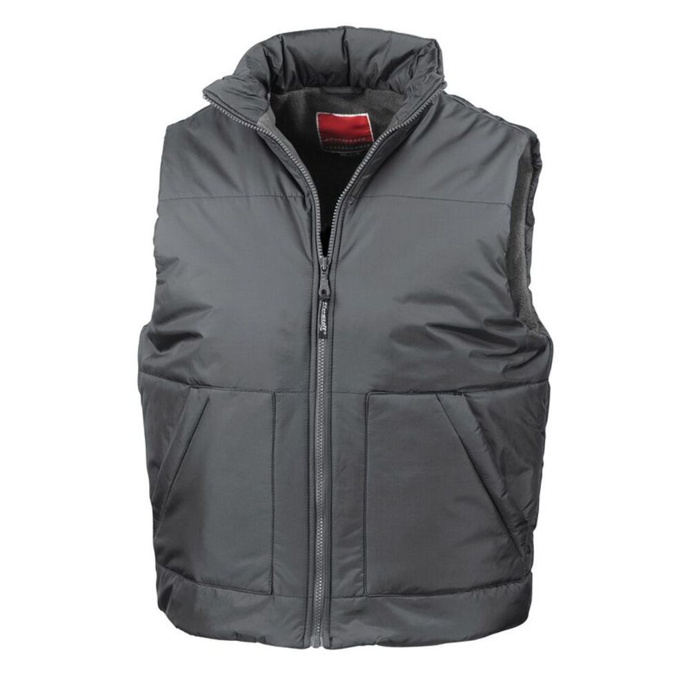 Result Unisex Adult Fleece Lined Vest / Dark Grey